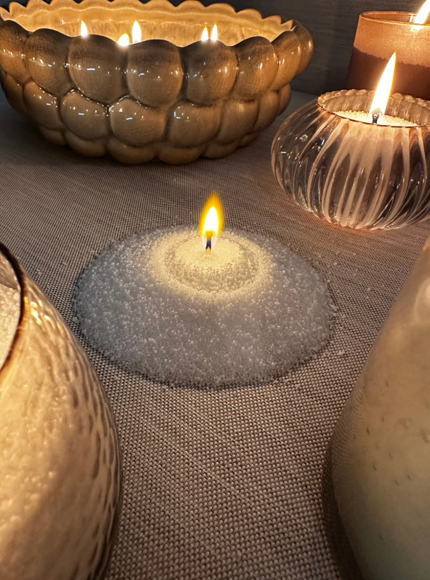 Ken & Kay Pearled Sand Candle - Fragrance Free