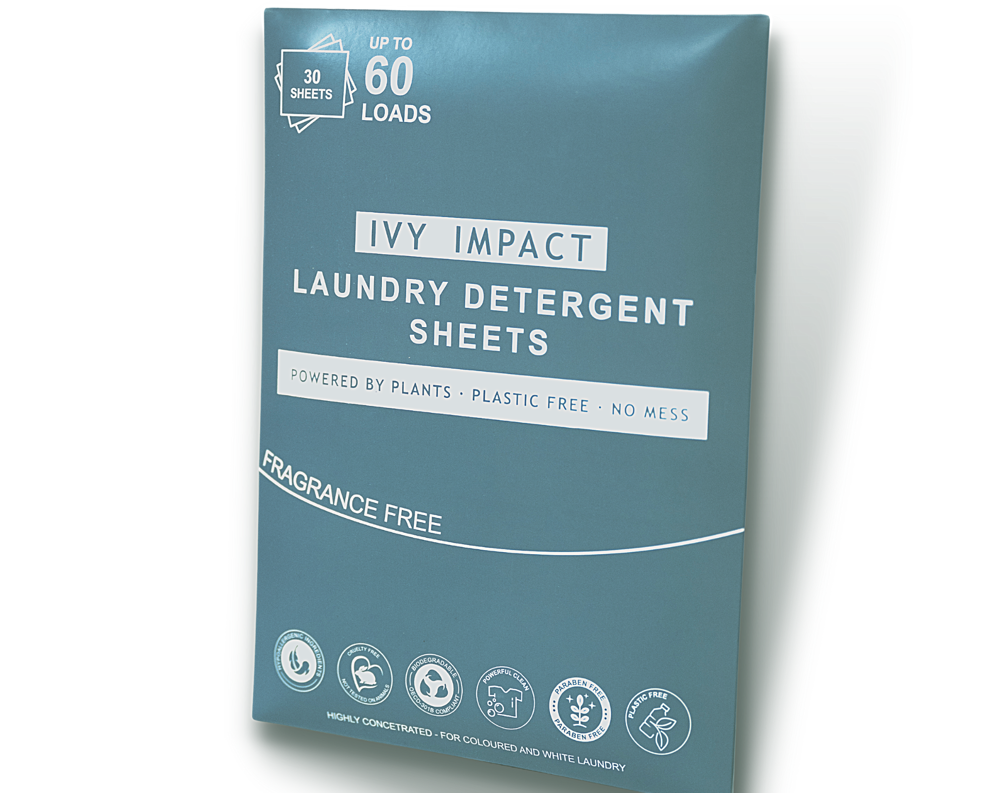 IVY Impact Laundry Detergent Sheets - Fragrance Free